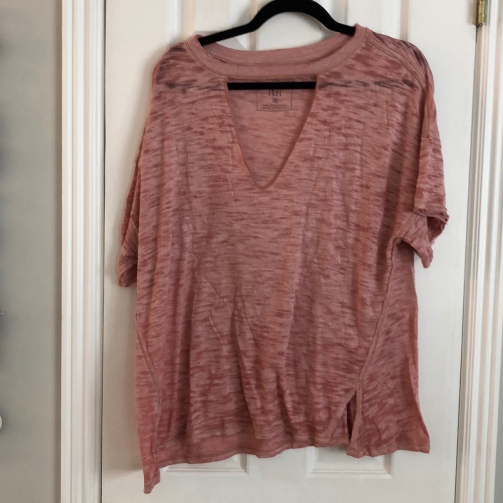 Free People Distressed Tee